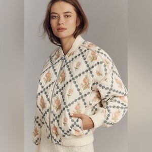 BLANKNYC Sought After Embroidered Bomber Jacket - Size: L - 100% Cotton - NWT!